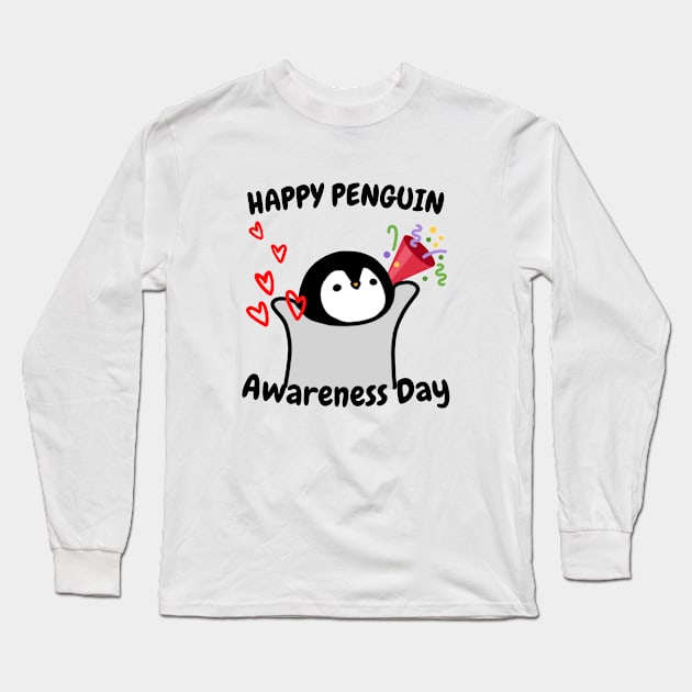 Penguin Awareness Day (20th January) Long Sleeve T-Shirt by Artmmey